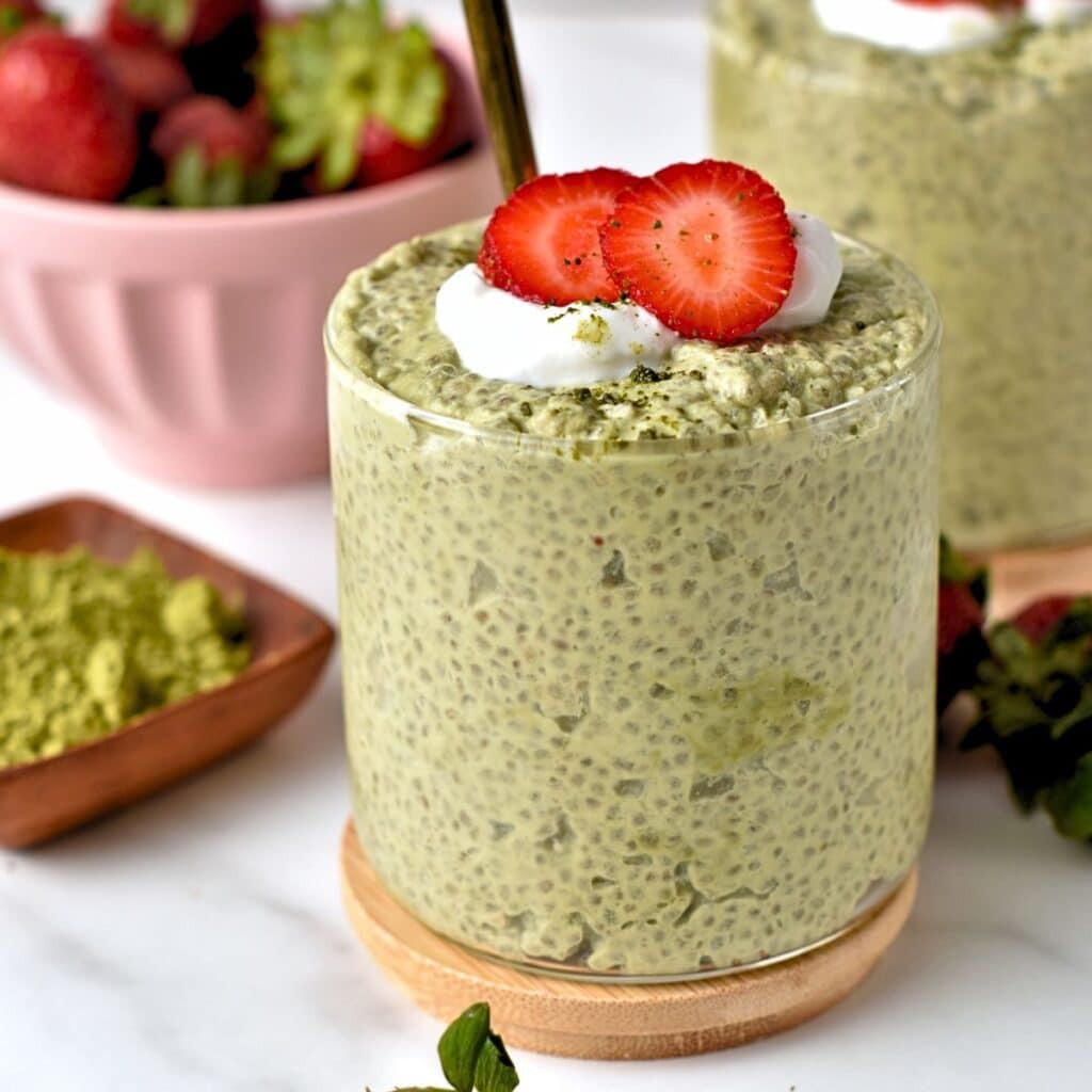 Matcha Chia pudiņš